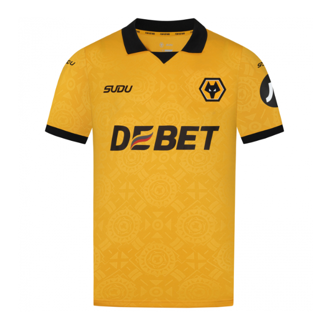 2025-26 Wolverhampton Wanderers Home Soccer Jersey Shirt